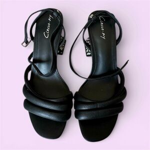 Circus by Sam Edelman Black Strappy Sandals